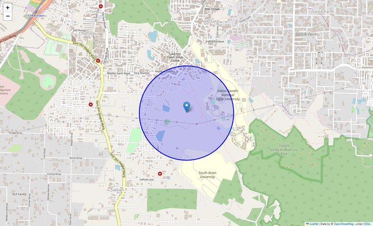 Location Map of Maidan Garhi