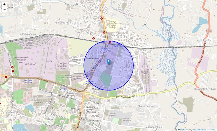 Location Map of Maithri Layout