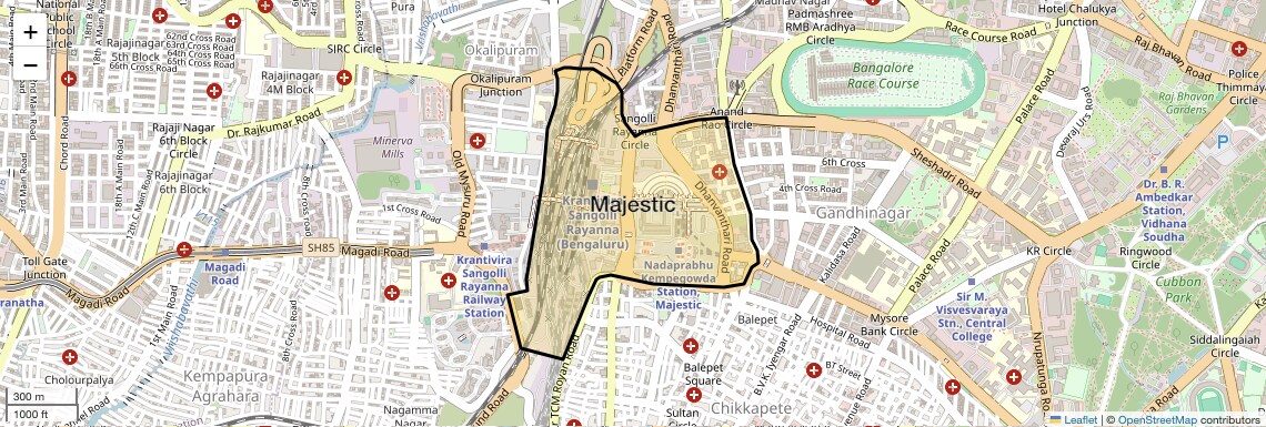 Check Time Travel of Majestic, Bangalore