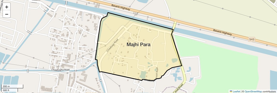 Location Map of Majhi Para, Kolkata
