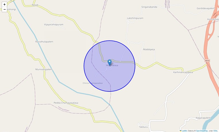Location Map of Majjivalasa