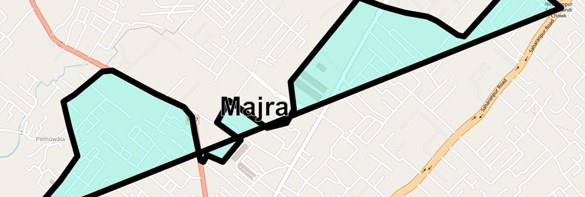 Location Map of Majra, Dehradun