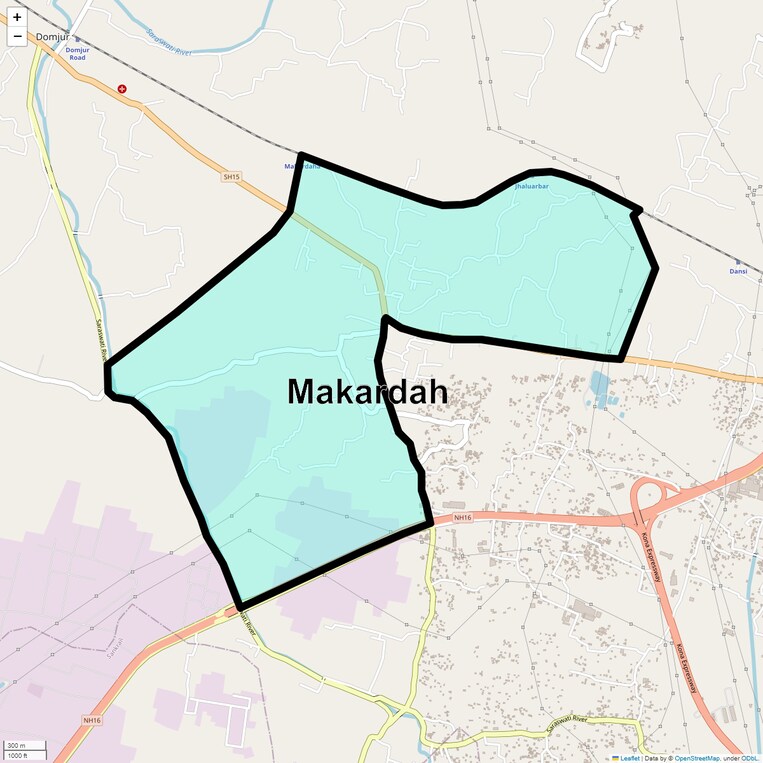 Location Map of Makardah