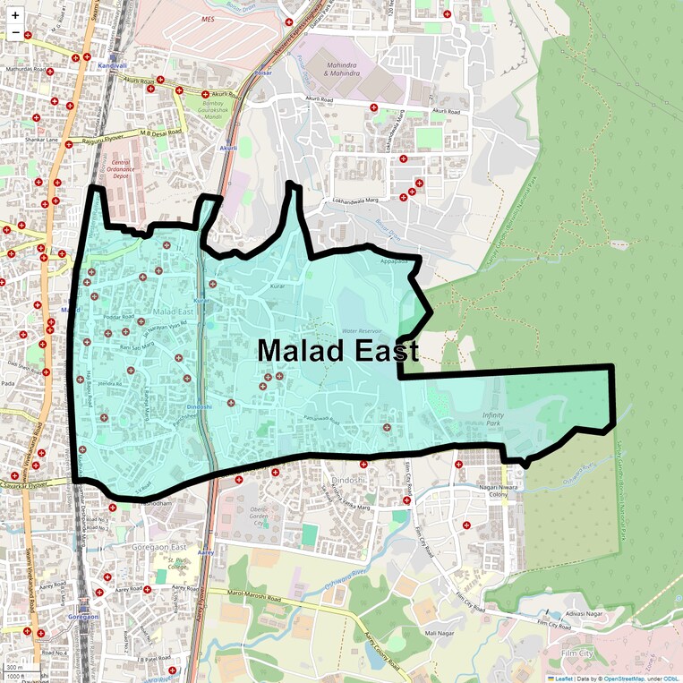 Location Map of Malad East