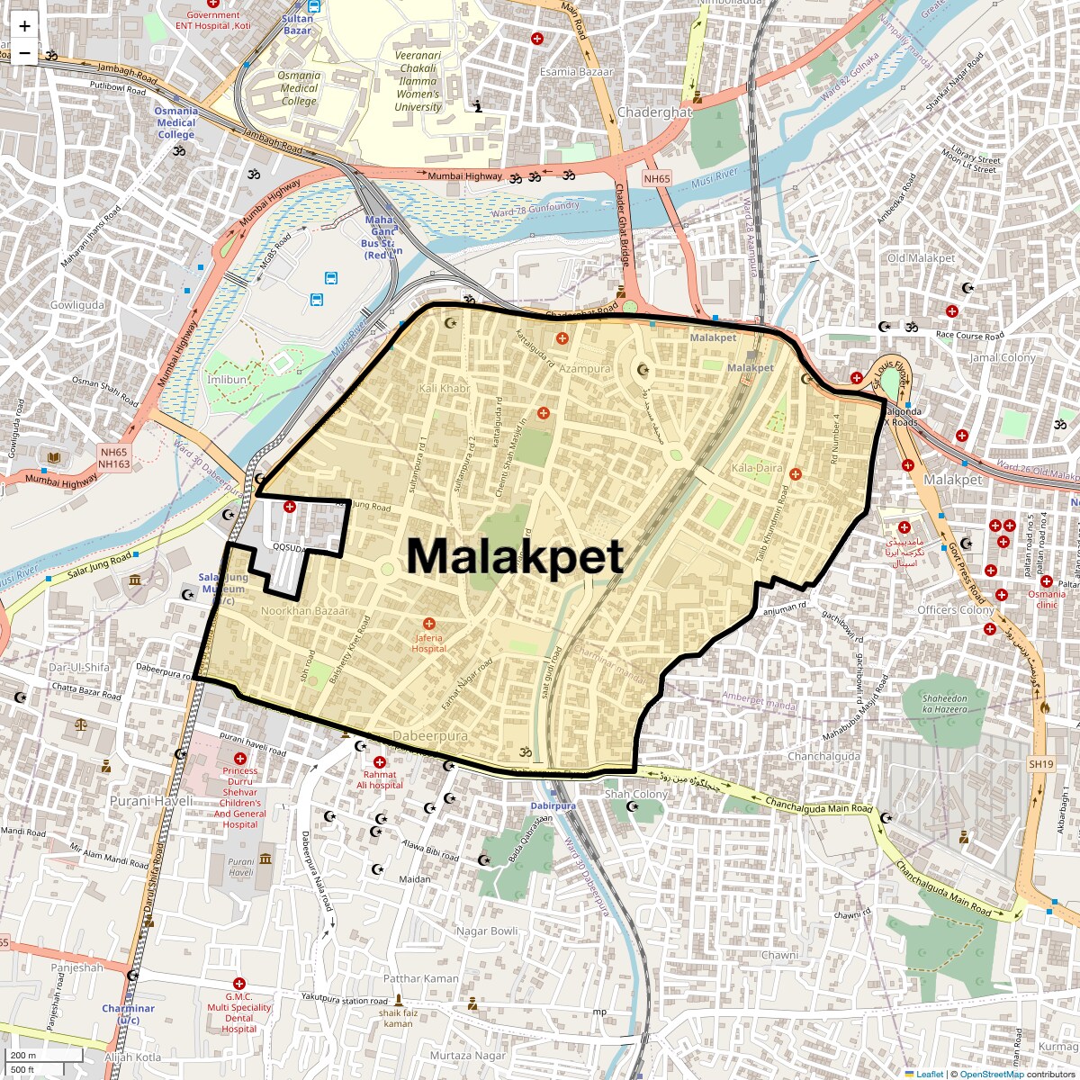 Check Time Travel of Malakpet, Hyderabad