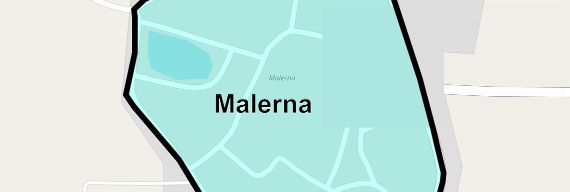 Location Map of Malerna, Faridabad