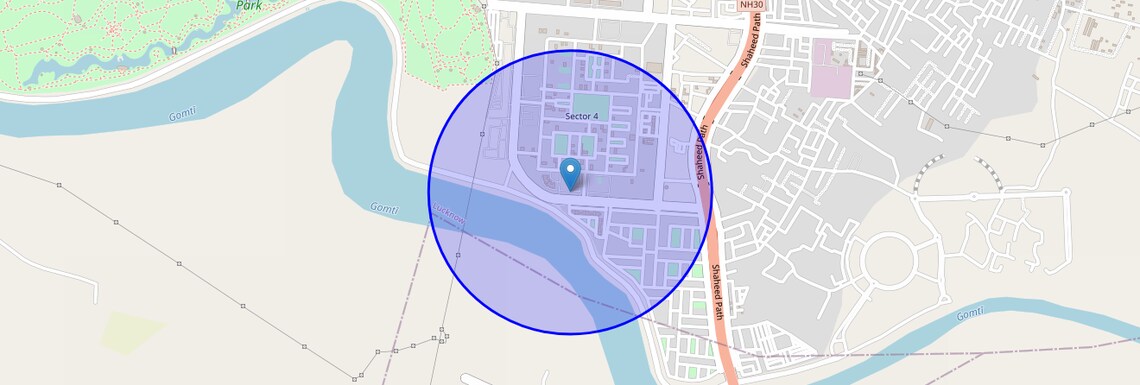 Location Map of Malesemau, Lucknow