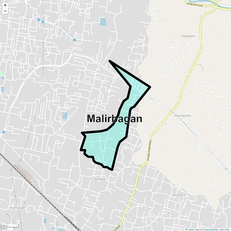 Location Map of Malirbagan