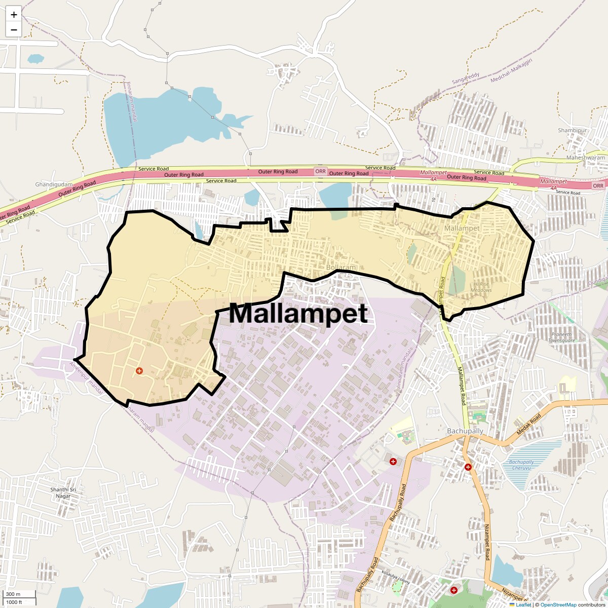 Check Time Travel of Mallampet, Hyderabad