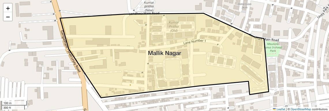 Location Map of Mallik Nagar, Pune