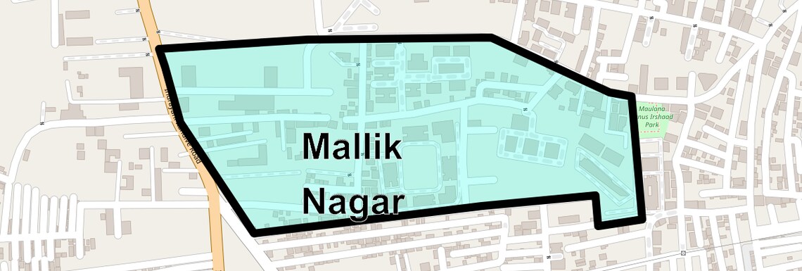 Location Map of Mallik Nagar, Pune