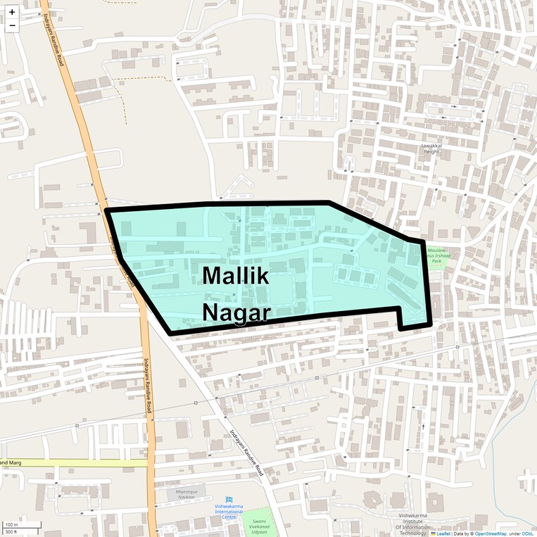 Location Map of Mallik Nagar