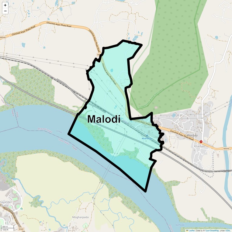 Location Map of Malodi