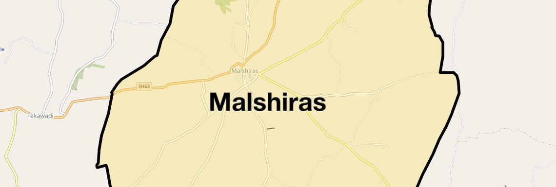 Location Map of Malshiras, Pune