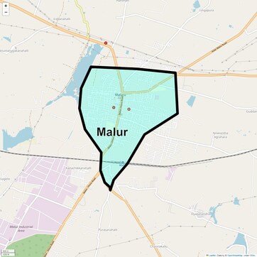 Location Map of Malur, Bangalore