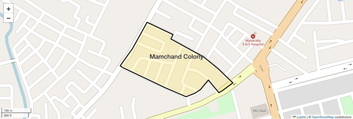 Location Map of Mamchand Colony, Sonipat
