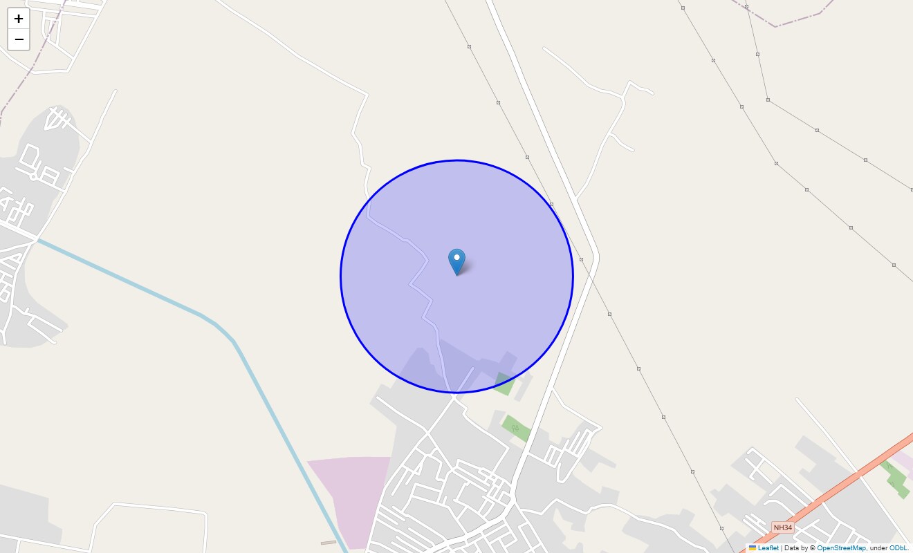 Location Map of Mamepur, Meerut