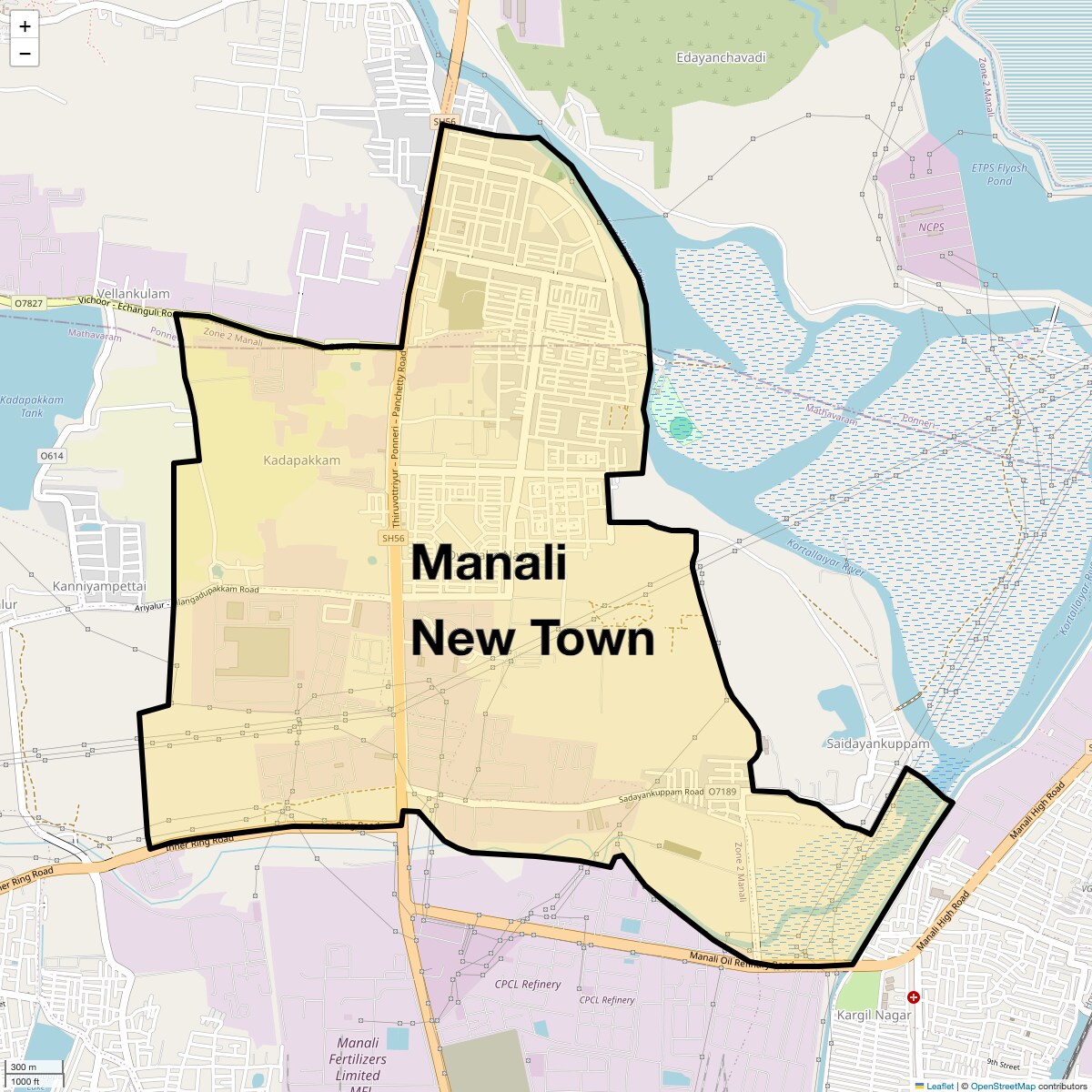 Manali New Town Map