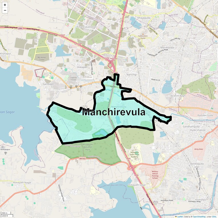 Location Map of Manchirevula