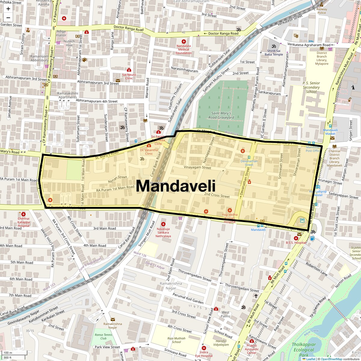 Check Time Travel of Mandaveli, Chennai