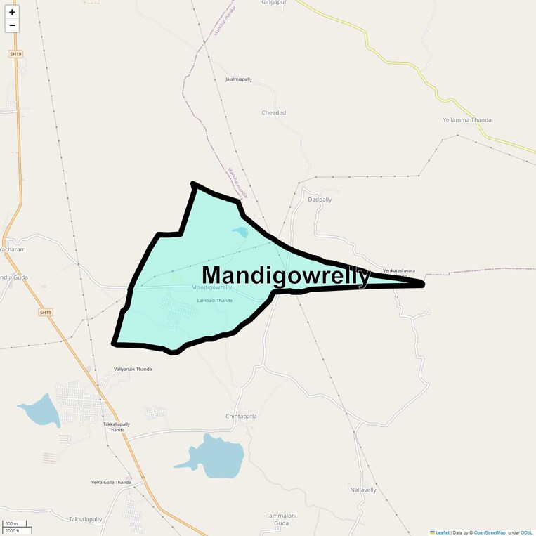 Location Map of Mandigowrelly