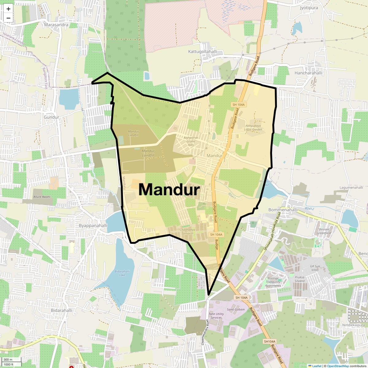 Check Time Travel of Mandur, Bangalore