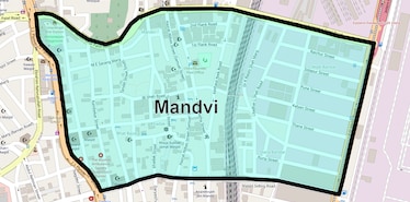 Location Map of Mandvi, Mumbai