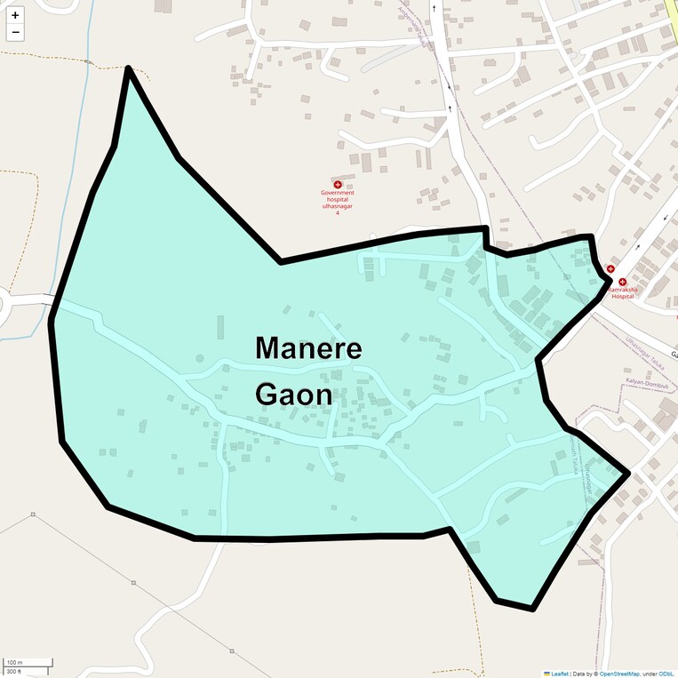 Location Map of Manere Gaon