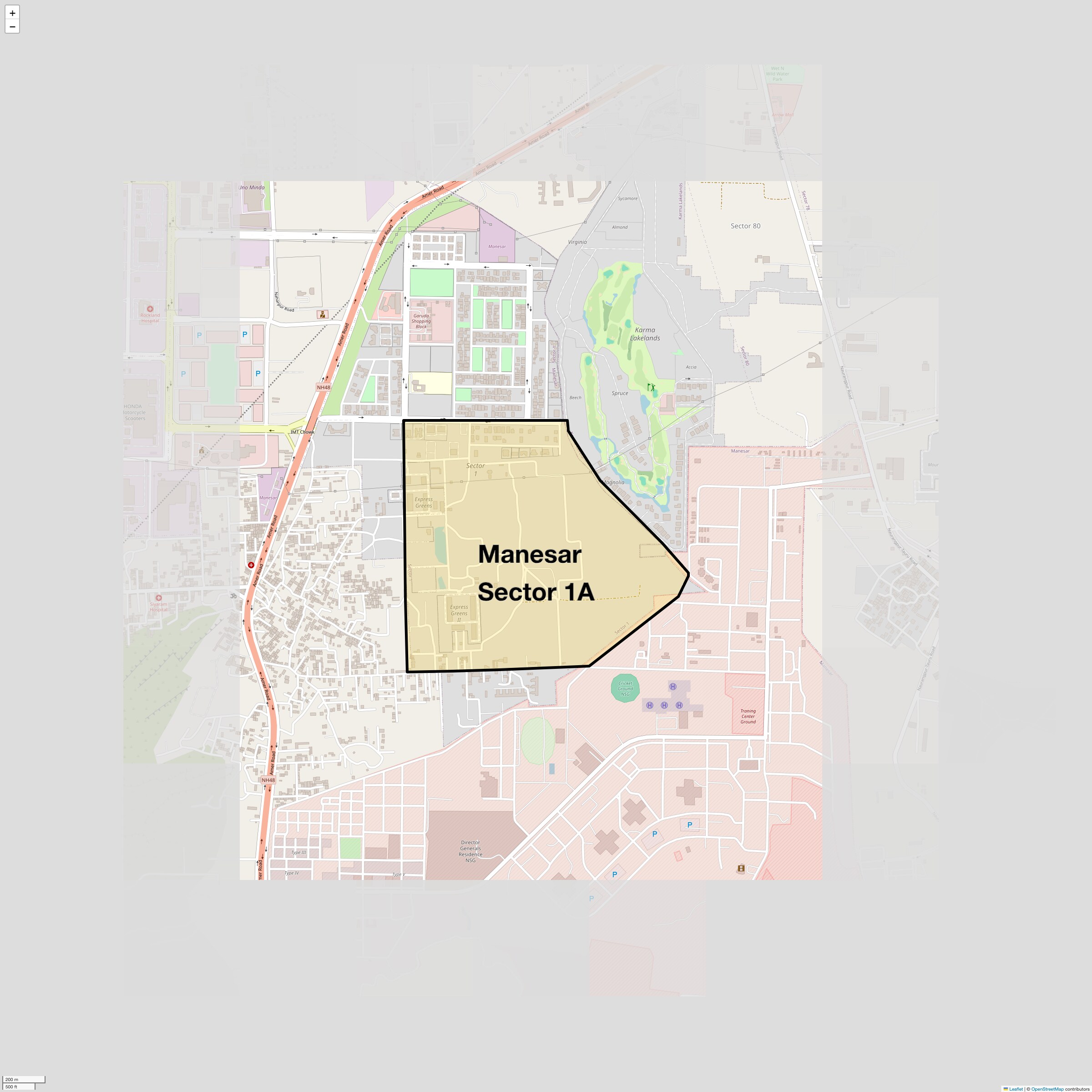 Check Time Travel of Manesar Sector 1A, Gurgaon