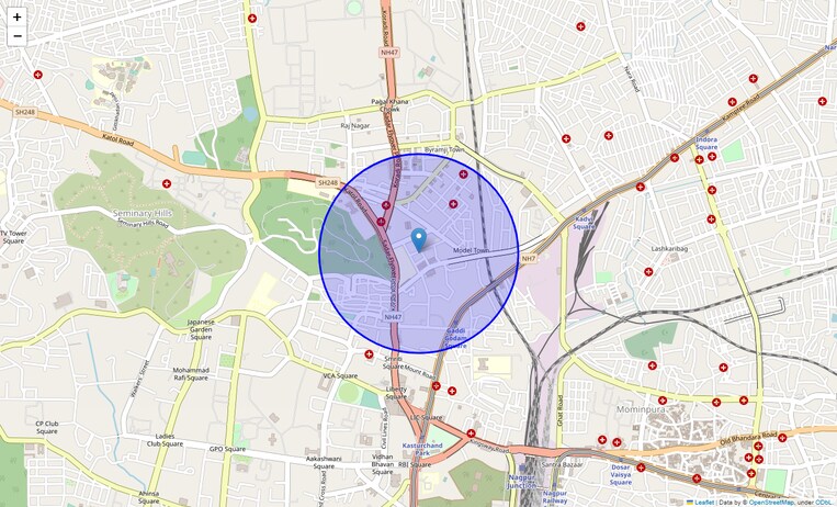 Location Map of Mangalwari Park