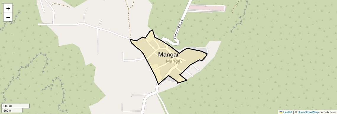 Location Map of Mangar, Faridabad