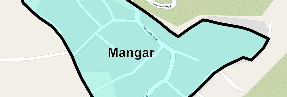 Location Map of Mangar, Faridabad