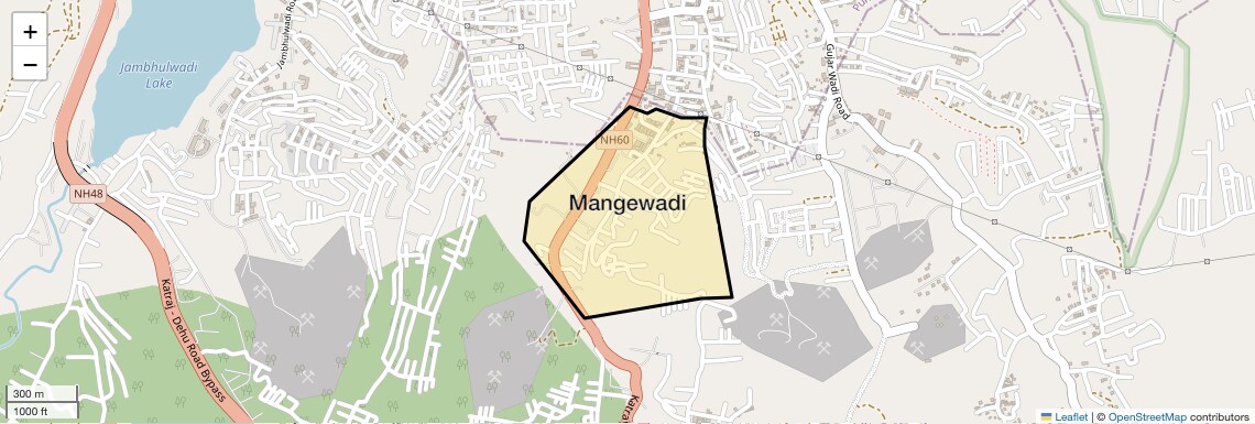 Location Map of Mangewadi, Pune