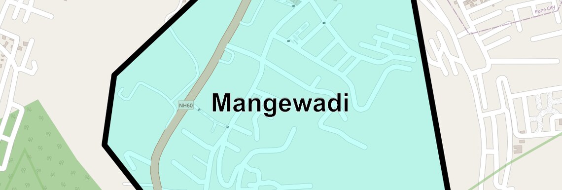 Location Map of Mangewadi, Pune