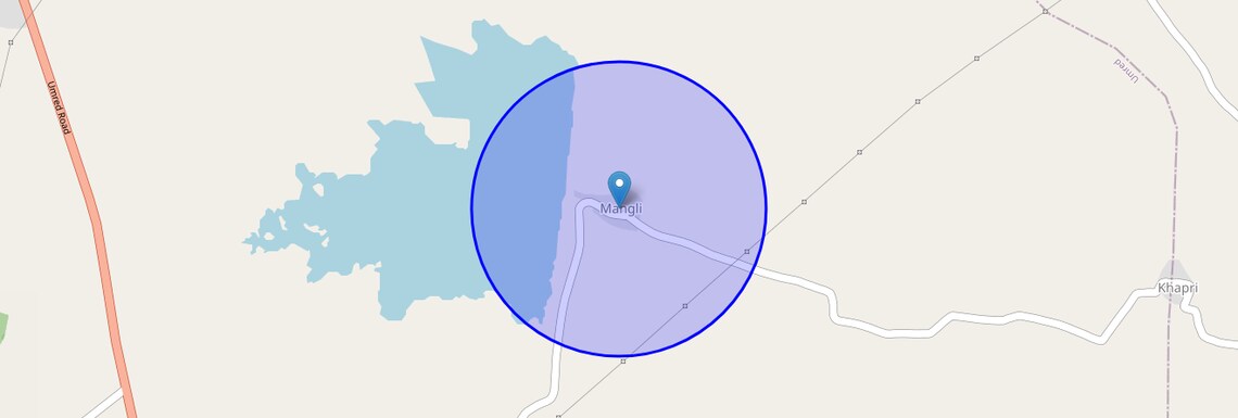 Location Map of Mangli, Nagpur