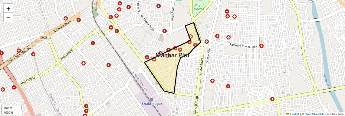 Manhar Plot Map
