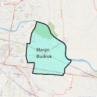 Manjri Budruk Map