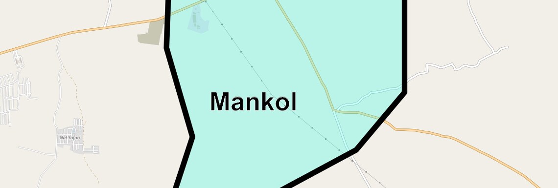 Location Map of Mankol, Ahmedabad