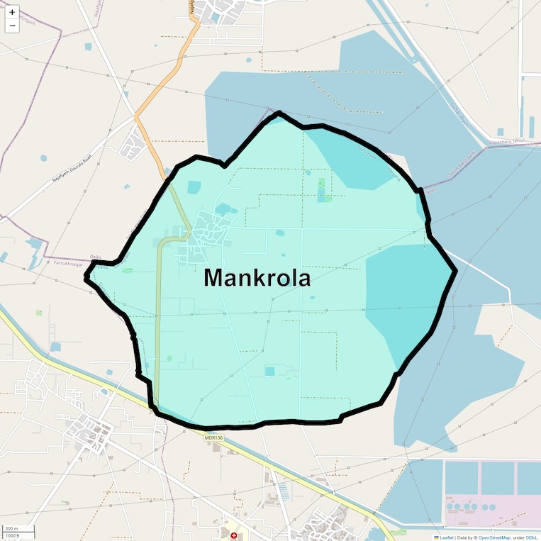 Location Map of Mankrola