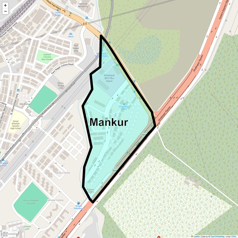 Location Map of Mankur