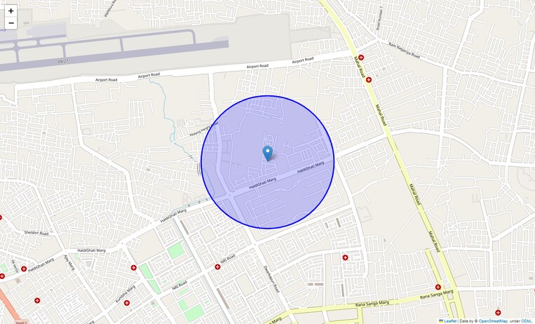 Location Map of Manoharpura