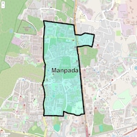 Manpada Map