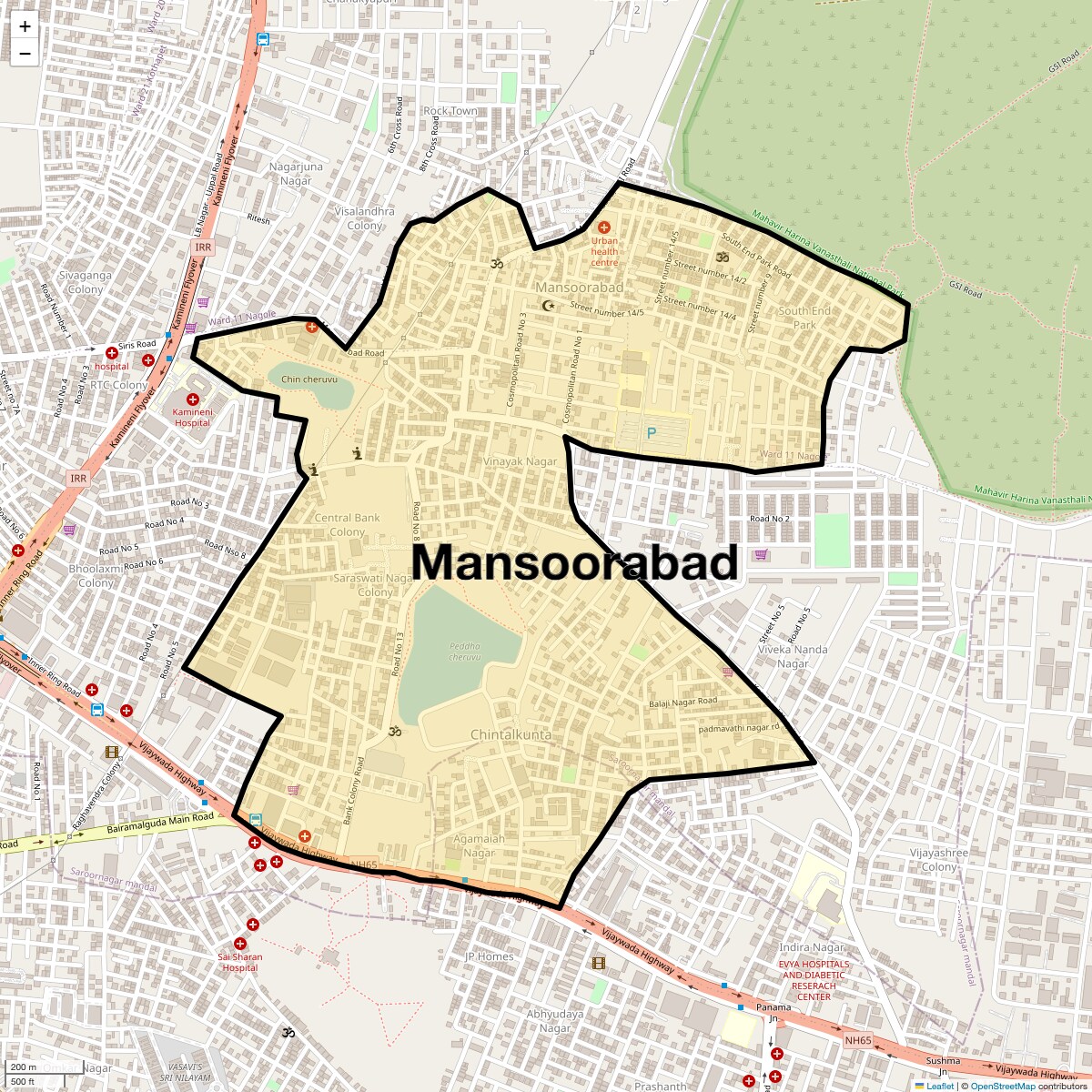 Check Time Travel of Mansoorabad, Hyderabad