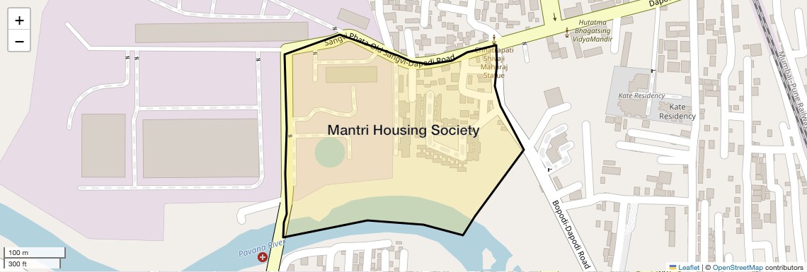 Location Map of Mantri Housing Society, Pune
