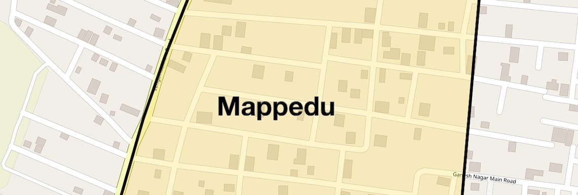 Location Map of Mappedu, Chennai