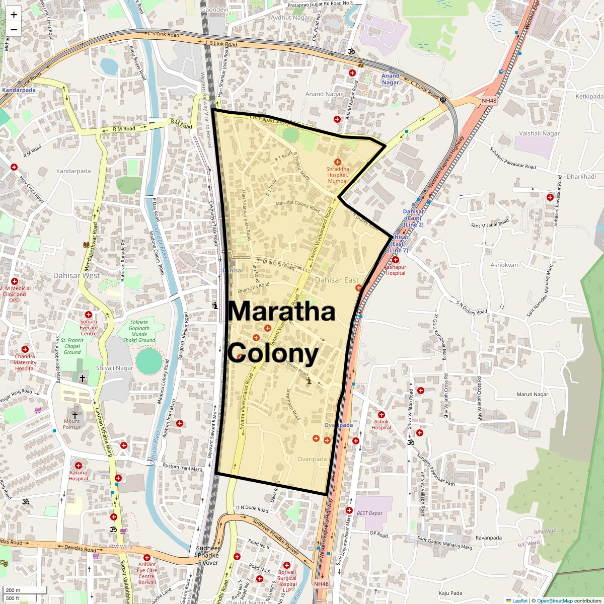 Check Time Travel of Maratha Colony, Mumbai