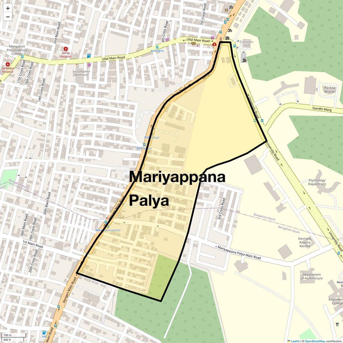 Check Time Travel of Mariyappana Palya, Bangalore