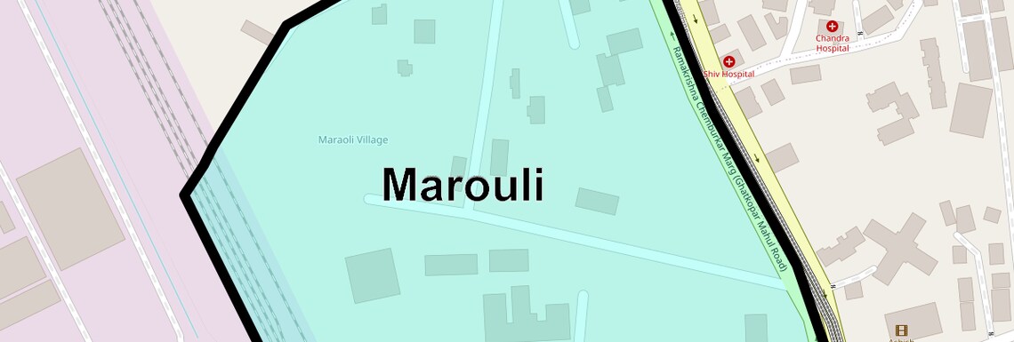 Location Map of Marouli, Mumbai