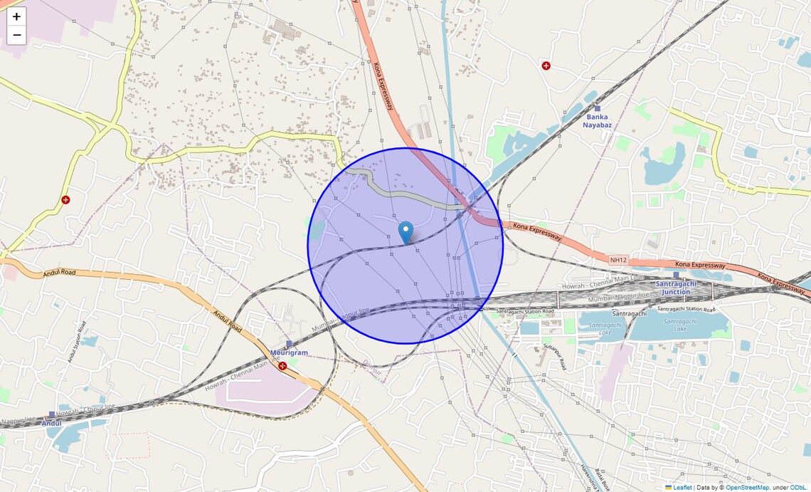 Location Map of Marquis Plaza, Kolkata