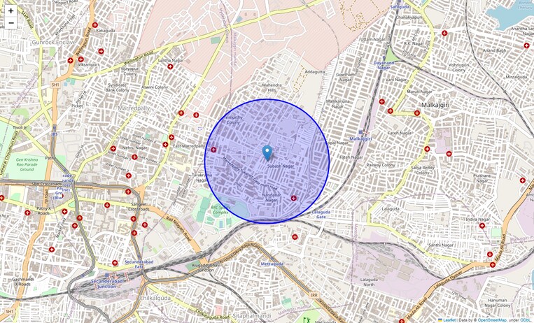 Location Map of Marredpally